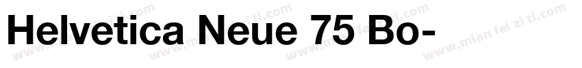 Helvetica Neue 75 Bo字体转换